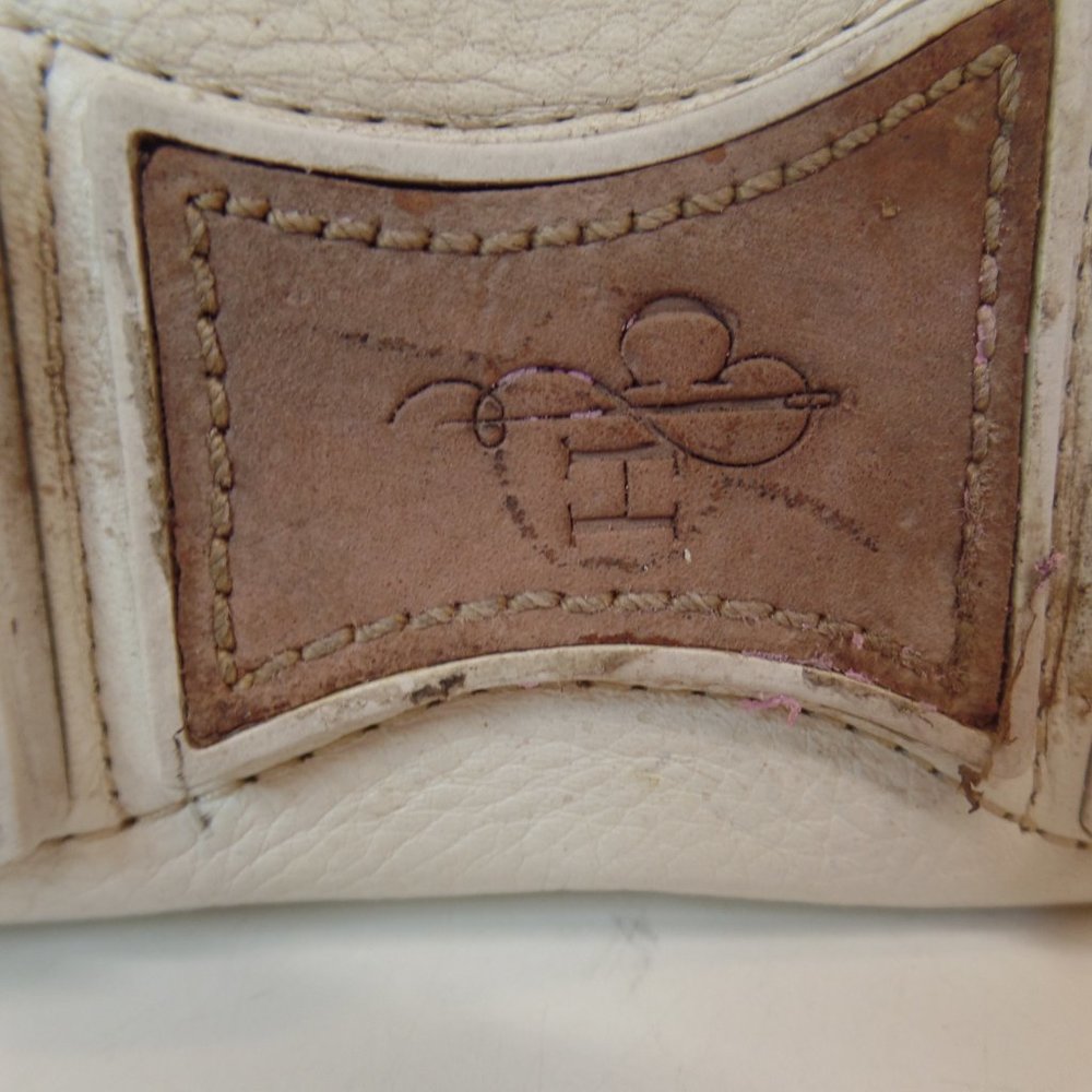 Cole Haan Air White & Tan Leather Slip on Driving Loafers Shoes Sz 9 #D39386 - Picture 15 of 16